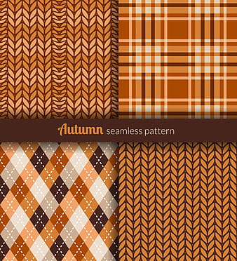Fabric seamless patterns design set eps vector