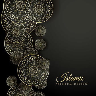 hermoso fondo islámico con decoración de mandala eps