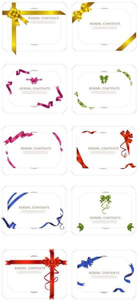 Ribbon frames frames vector ai
