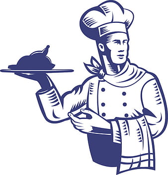 Vector divertido chef diseño gráfico conjunto eps