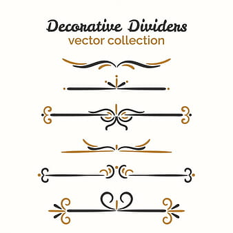 Colección de adornos decorativos eps