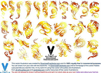 Dragon Tattoo eps ai vector