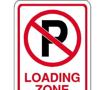 no parking loading zone vector sign eps