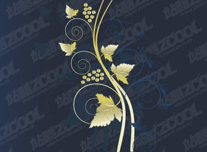 Grape pattern eps vector