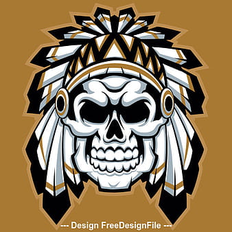 Vector logo de calavera eps