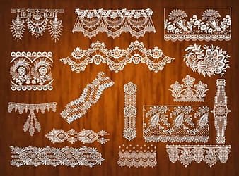 Lace pattern psd 6 psd vector