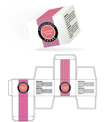 Cosmetic packaging box template vector 15 eps