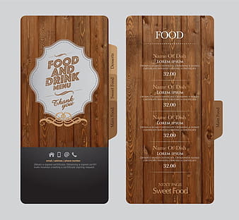 Food and drink menu design creative vector  eps