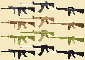 Military Weapon Vectors ai