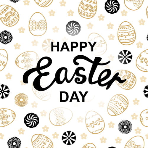 Easter letter pattern vector eps