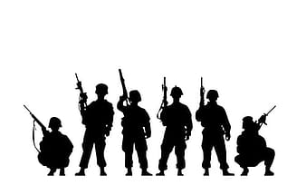 vektor siluet tentara  eps