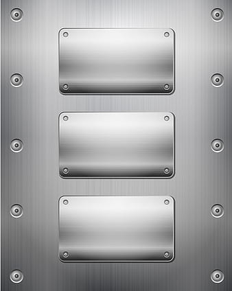Textured metal button vector graphics eps