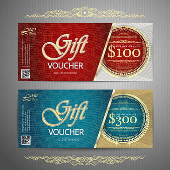 Cash gift voucher template vectors  eps