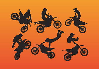 Dirt Bike Vector ai