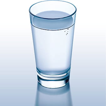 Glass cup and water vector eps