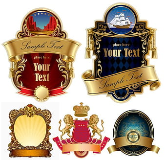 Vector European Fine LABEL Vector European Label eps