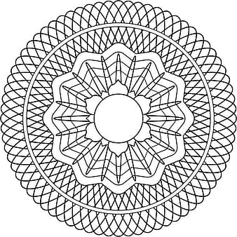 Guilloche Rosette 2 svg vector