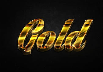 89 3d shiny gold text effects preview psd vector
