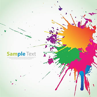 Salpicaduras de tinta de colores eps
