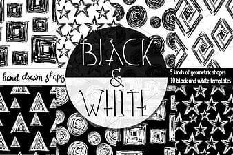 Hand Drawn Geometric Patterns eps vector