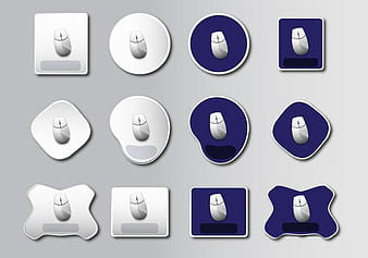 Mouse Pad basic design ai svg vector