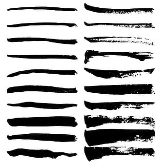 Ilustración de vector de pinceles de líneas de tinta ai eps