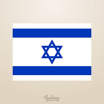 Israel flag symbol ai vector