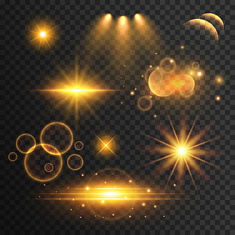 Set of reflections and golden effects of light eps vector