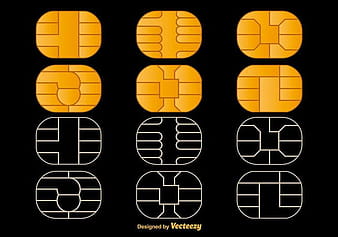 Microchip Vector Icons ai