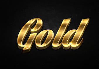 33 3d shiny gold text effects preview psd vector