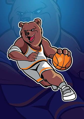 Bear Basketball Mascot eps svg vector