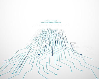 technology perspective network mesh vector background eps