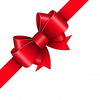 Red ribbon bow eps vector